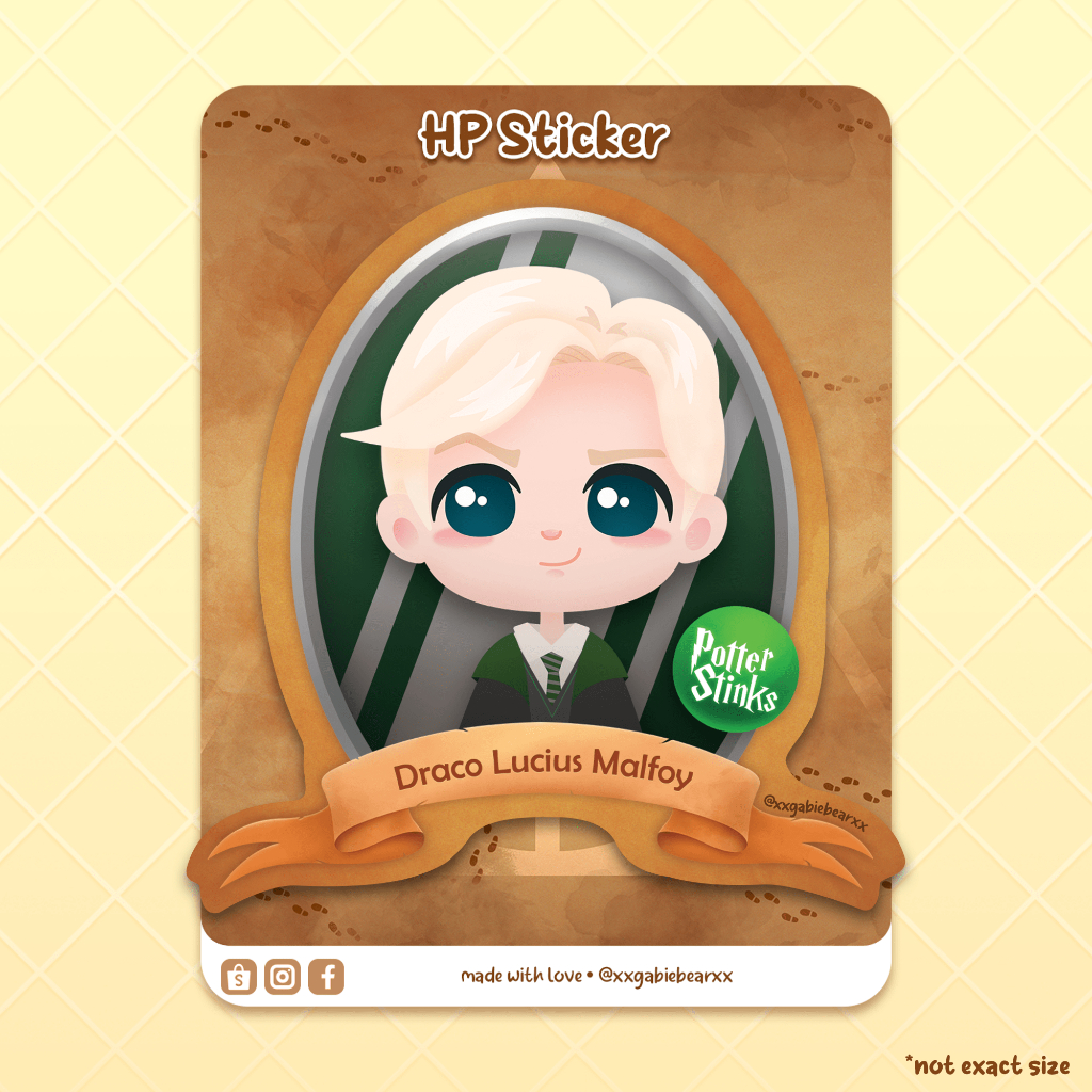 Harry Potter Waterproof Sticker - Draco | Shopee Philippines