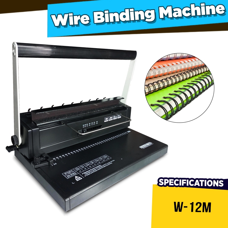 QW12M Wire Binding Machine 31 Pitch Double Loop Wire Binder Machine