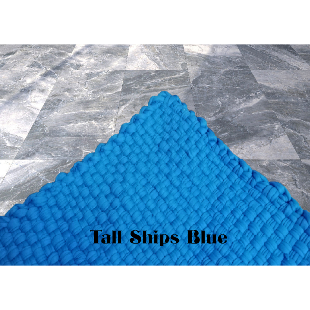 Basahan Doormat Foot Rugs in Vibrant Plain Colors (Shades of Blue ...