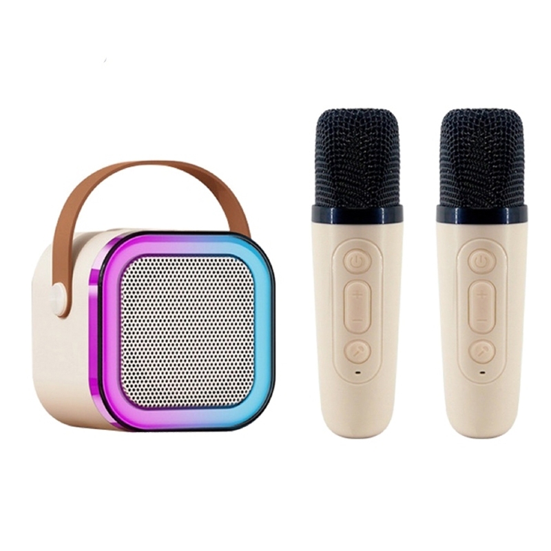 GOOJODOQ Wireless Mini Karaoke Bluetooth Speaker with Microphone ...