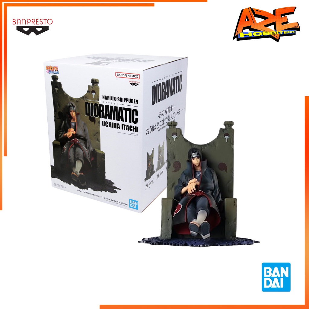 Banpresto Naruto Shippuden Dioramatic Uchiha Itachi Statue, Multicolor, Model BAN19199, Plastic Collectible Figure
