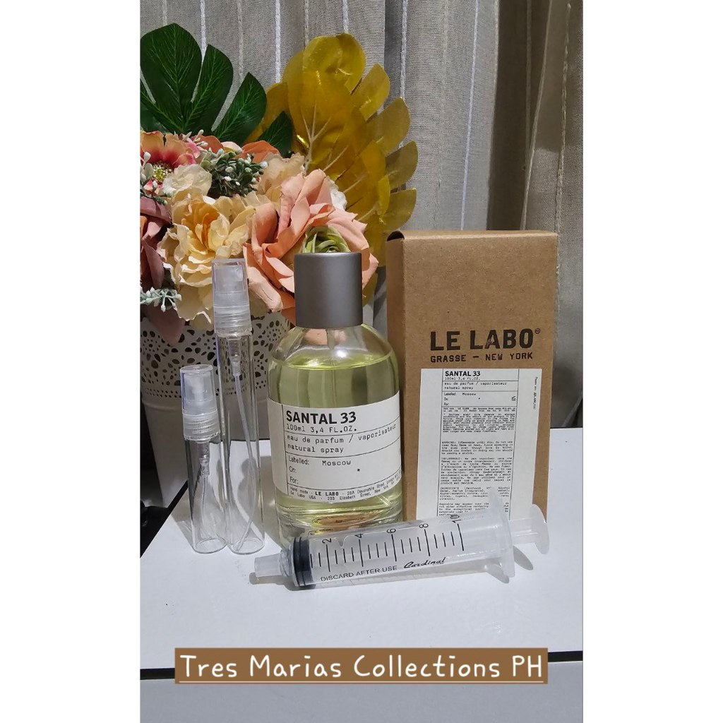 Le Labo Santal 33 in 5ml or 10ml Decants (Long lasting US Tester
