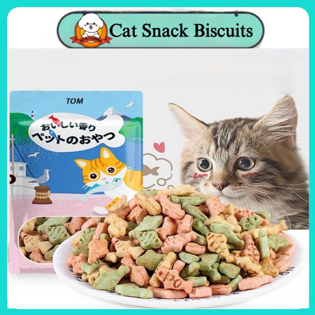 Cat Biscuit Soft and Hard Cat Cookies Chicken Fish Mint Flavor 100Grams Moderately Shopee Philippines