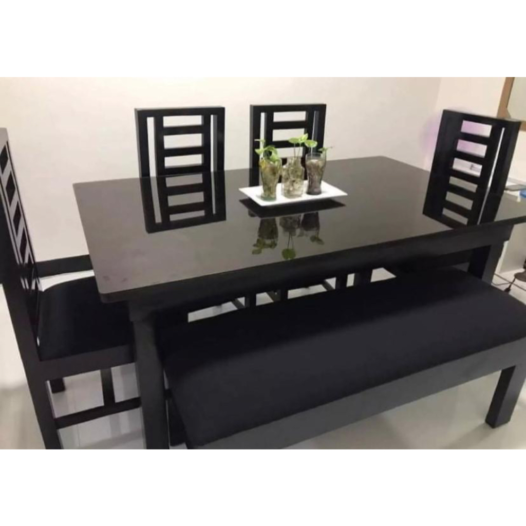 Brand New Glass Top 6 seater dining table | Shopee Philippines