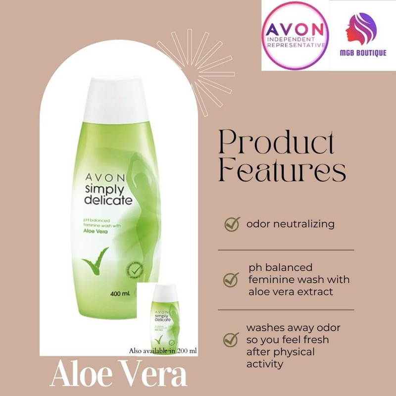 Avon Simple Delicate feminine wash refreshing, ph balance, aloe vera ...