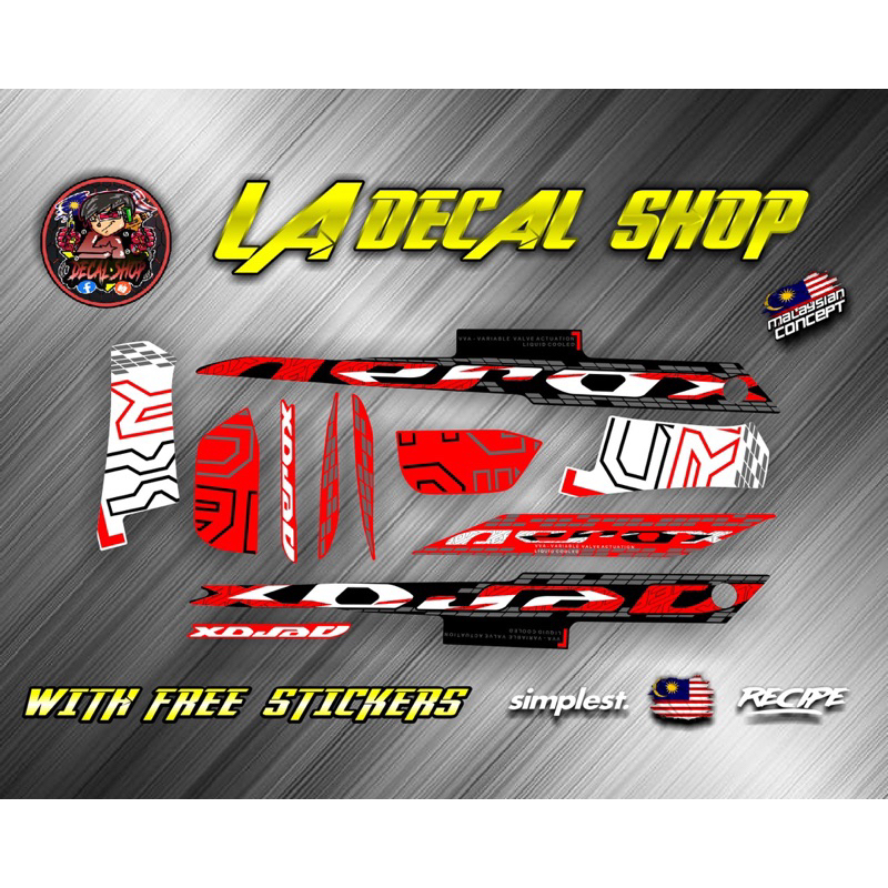 Aroex v2 155 RC stock sticker decals (with freebies sticker) | Shopee ...