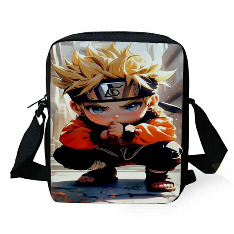 Naruto Fashion Sling Bag for Men for Cellphone Messenger College Casual ...