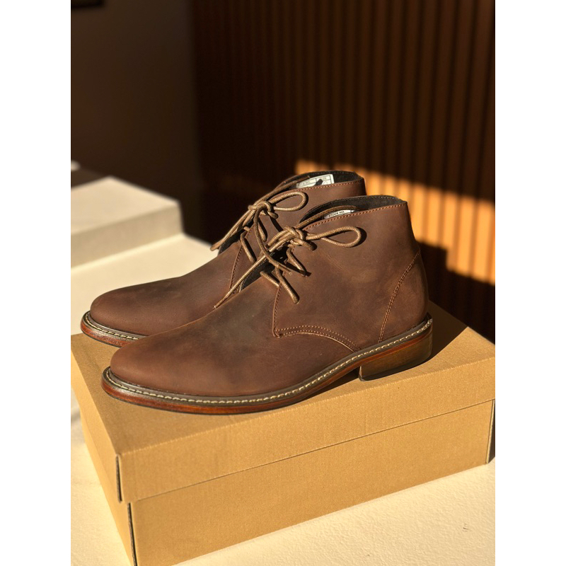ALTA CHUKKA BOOTS ANTIQUE MEN GENUINE LEATHER SHOES MARIKINA MADE Shopee Philippines