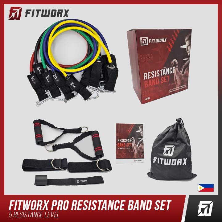 Fitworx Upgraded 11pcs Resistance Bands Set for Resistance Training home gyms workout Shopee Philippines