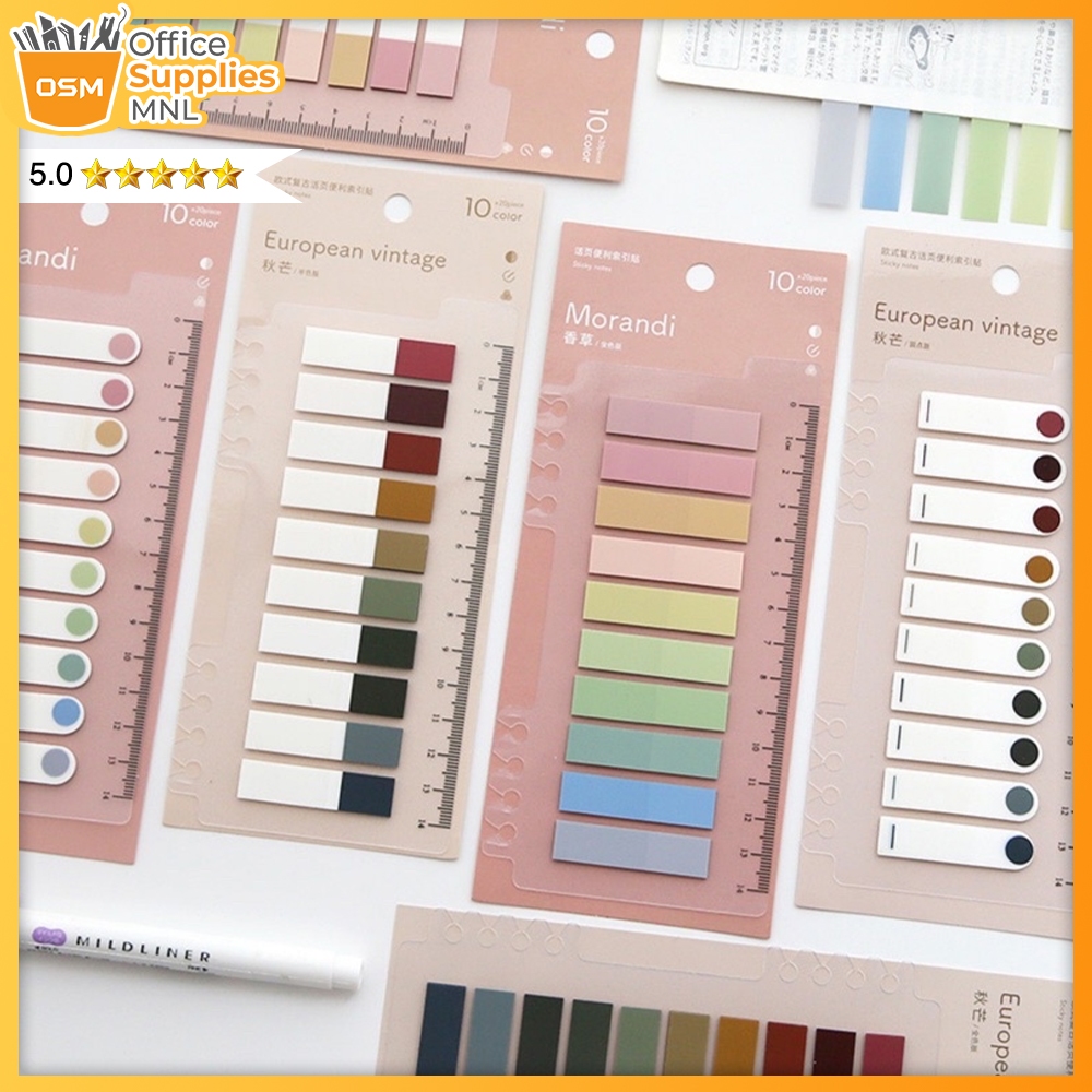 200pcs Colorful Sticky Note Memo Pad/Lable Sticker/Bookmarks/Notepad ...