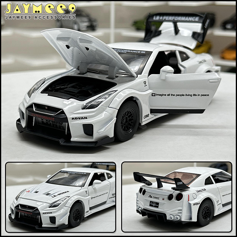 Die Cast Nissan GTR R35 LBWK 1:32 Scale ALLOY CAR MODEL For Kids Boy ...