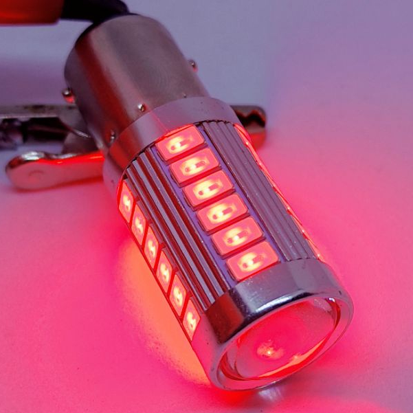 Universal LED Brake Light and Tail Light Bulb DC912V BAY15D 1157 33SMD 5730 (White/Orange/Red