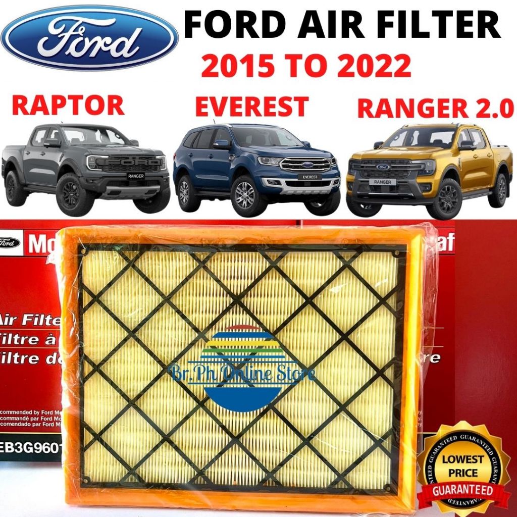 AIR FILTER FORD RANGER 2.0 BI-TURBO 2019 TO 2022 , FORD RAPTOR, FORD ...