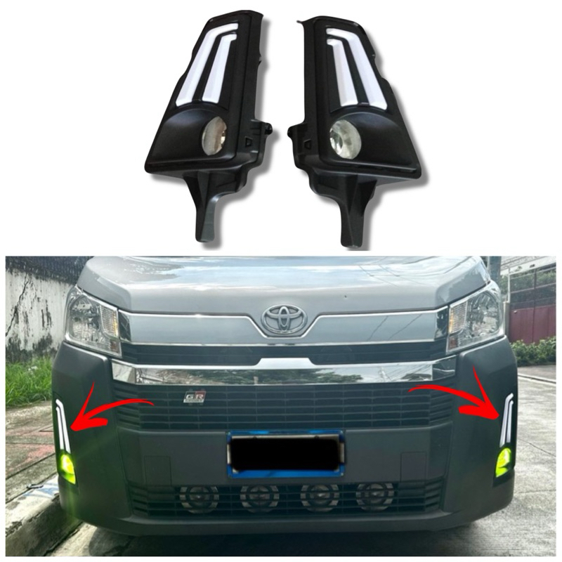 Toyota Hiace Deluxe Commuter GL Grandia Tourer Fog Lamp With DRL Shopee Philippines
