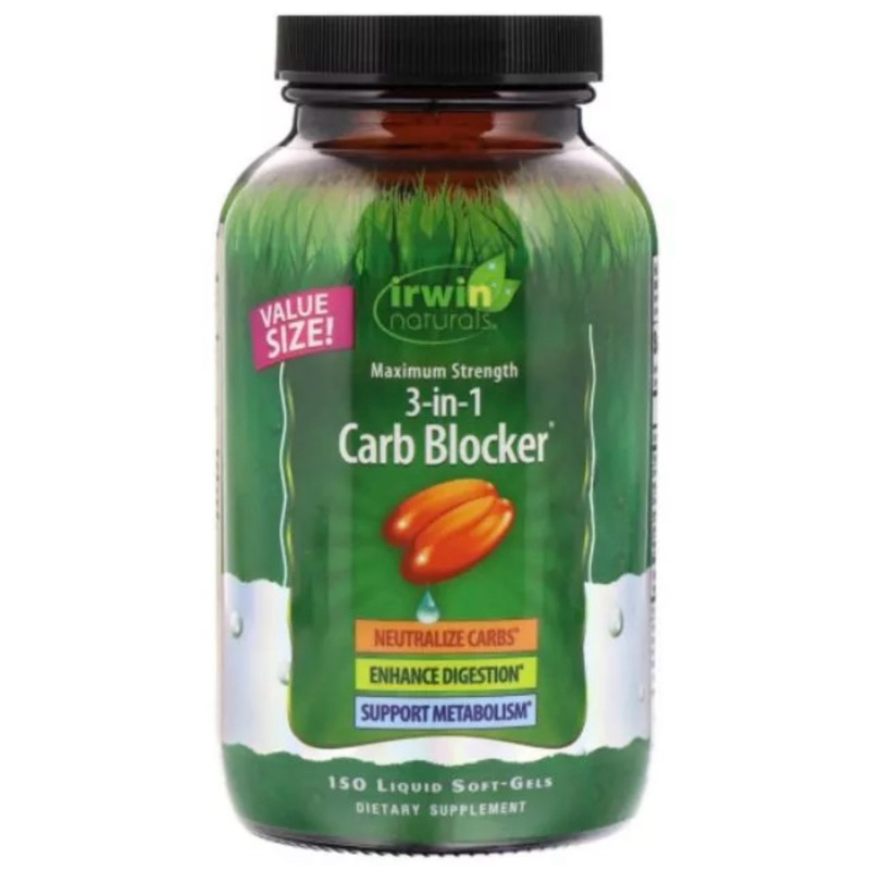 Irwin Naturals Carb Blocker (150 softgels ) Shopee Philippines