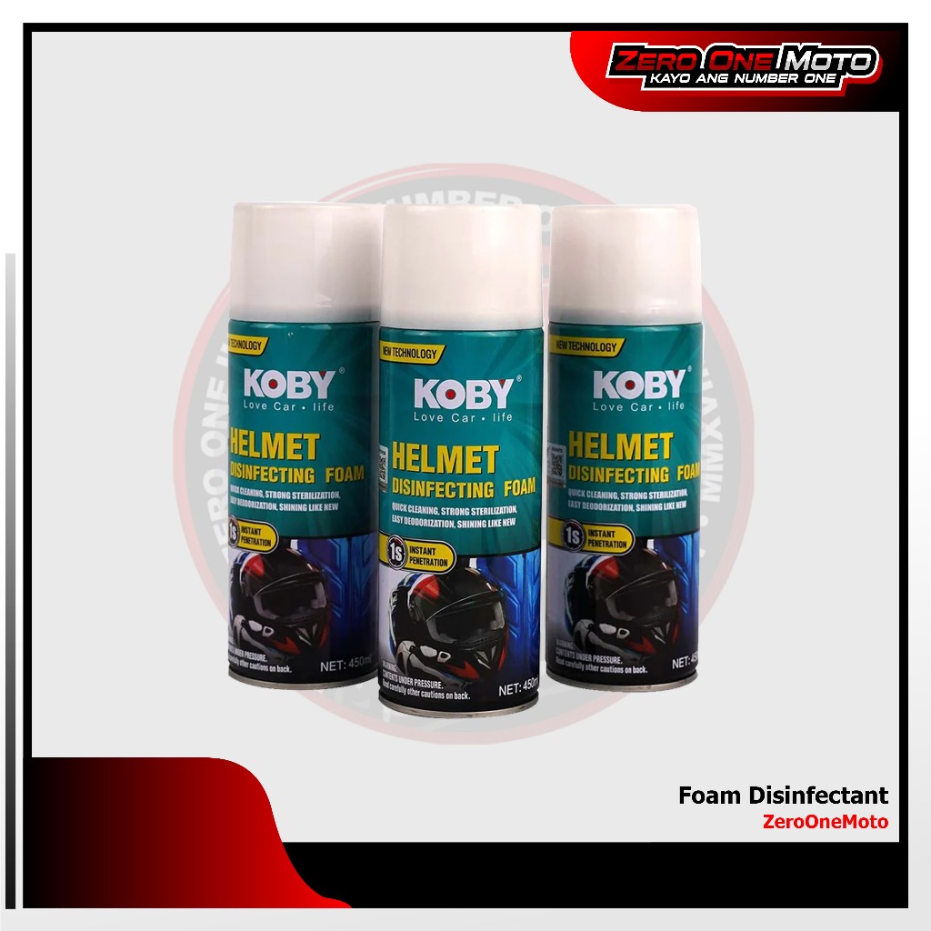 KOBY HELMET DISINFECTANT FOAM 450ML BUY 1 TAKE 1 COD Shopee Philippines