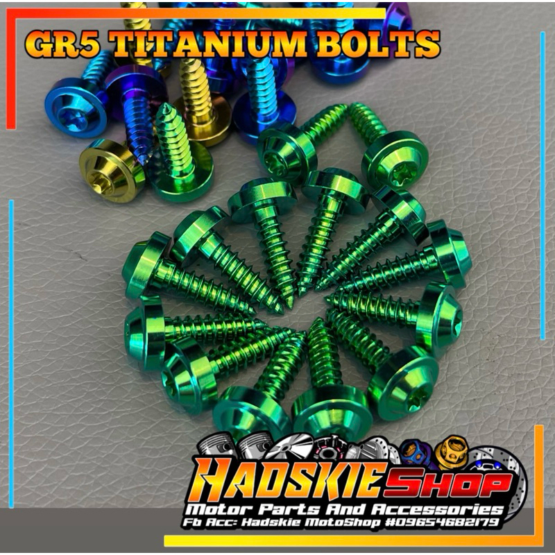REAL TITANIUM GR5 HONDA BEAT BODY BOLTS SCREW SET (15pcs) Shopee