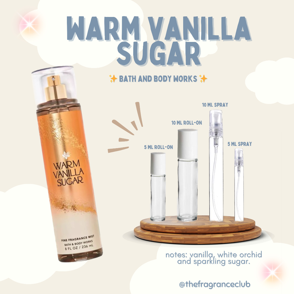 Bath and Body Works WARM VANILLA SUGAR Fine Fragrance BODY MIST