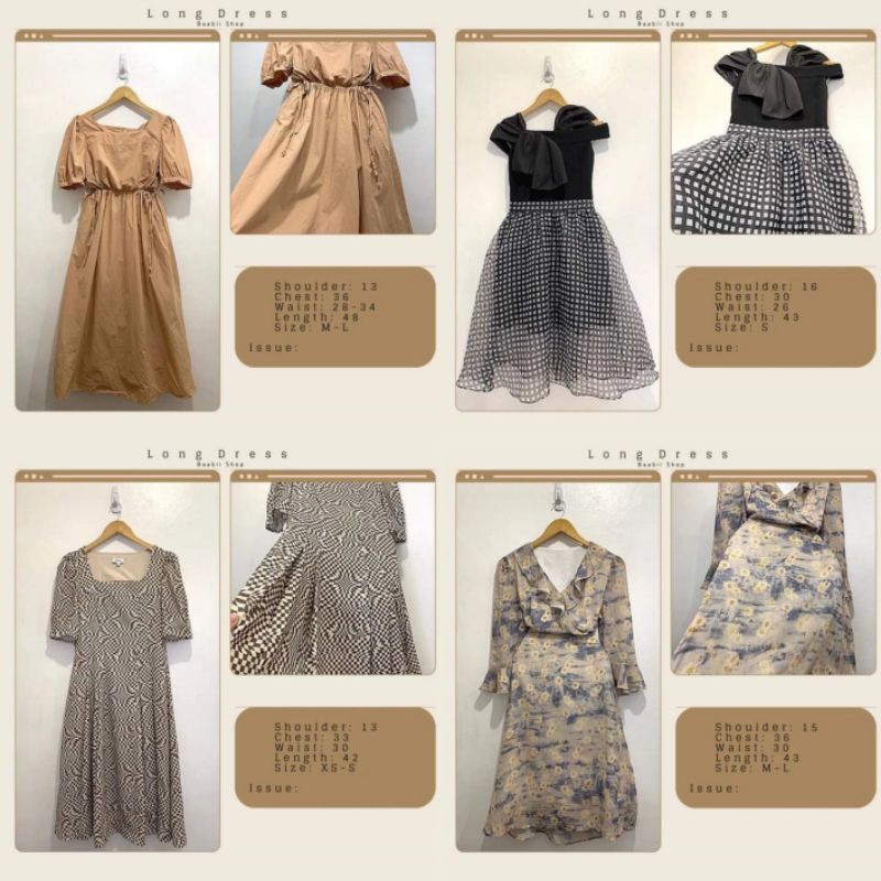 Korean Long Dress Ukay Shopee Philippines