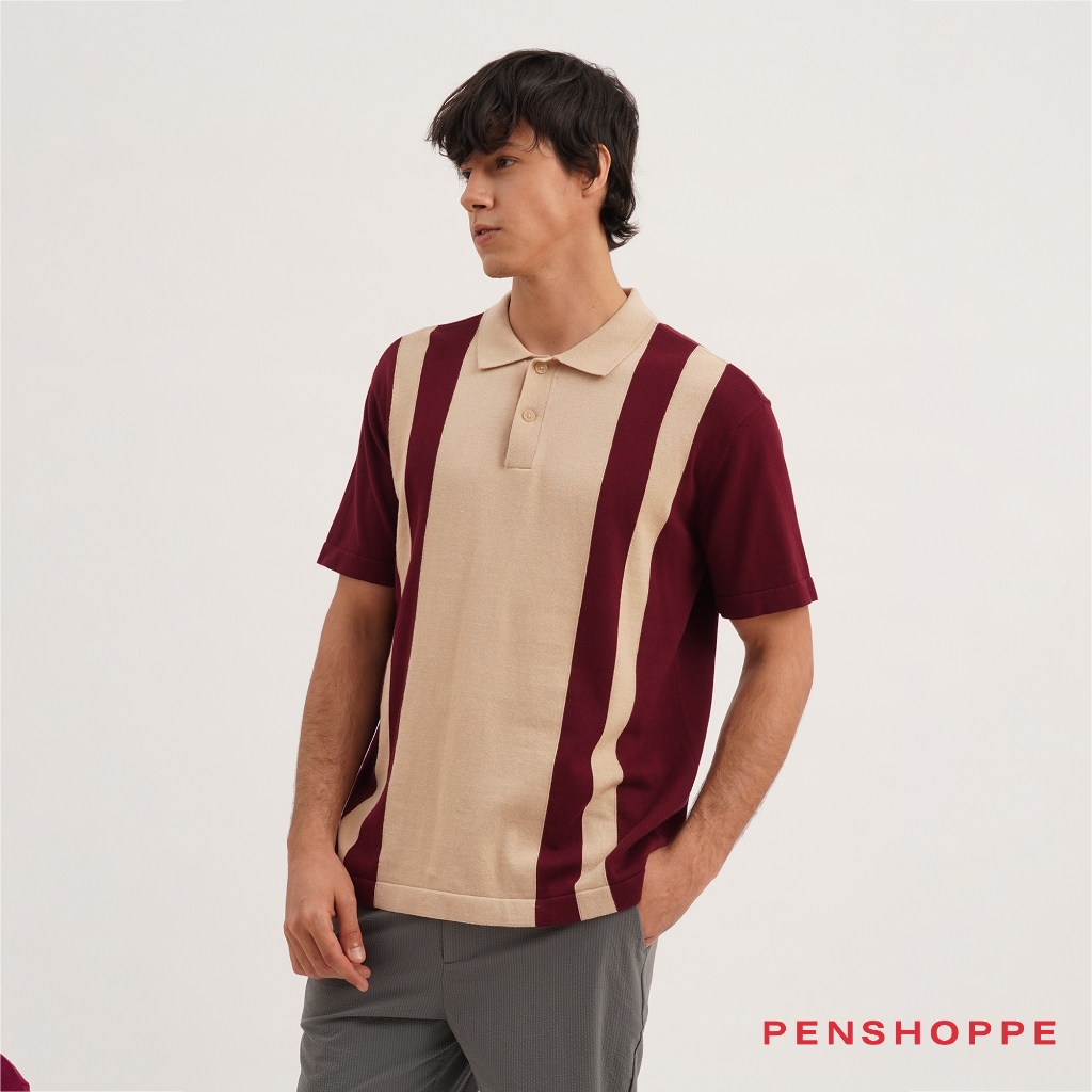 Penshoppe polo shirt maroon hotsell