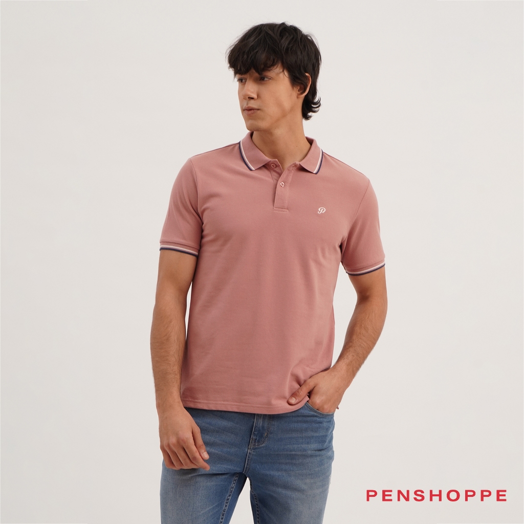 Penshoppe polo shirt clearance maroon