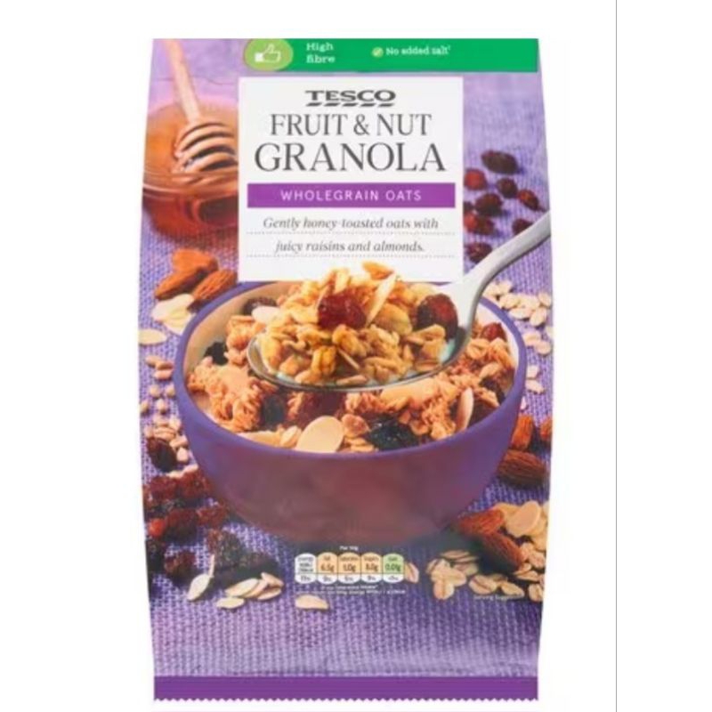 Tesco Fruit and Nut Granola 1kg Shopee Philippines