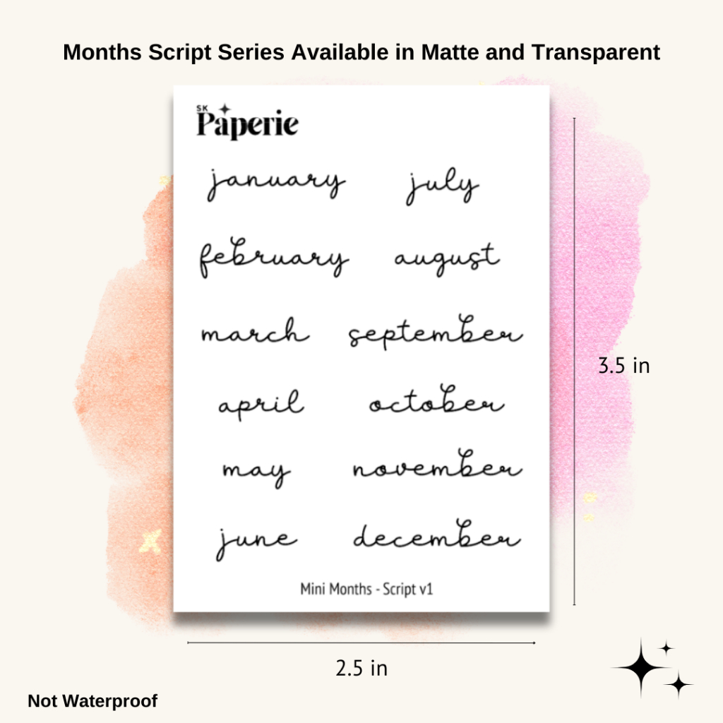 MINI MONTHLY SCRIPT V1 - Minimal and Functional, Planner, Bullet ...