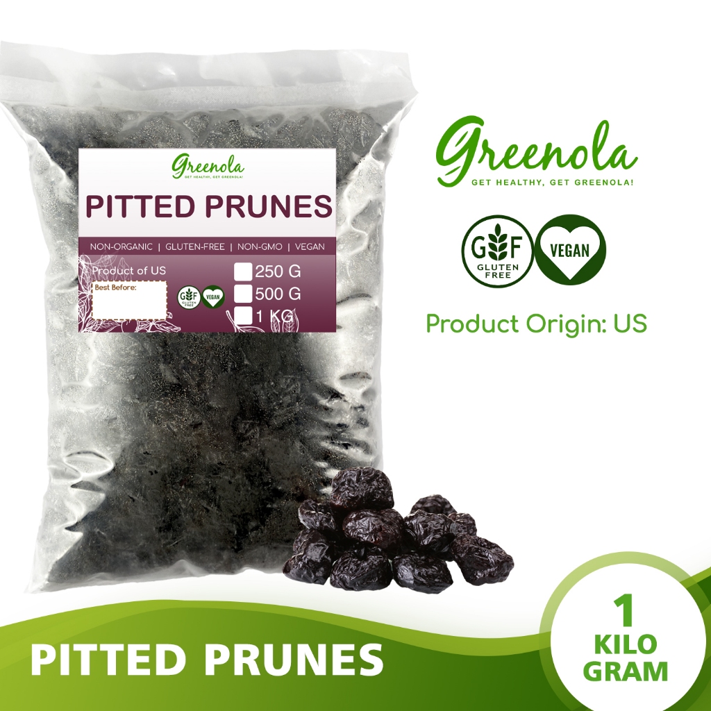 Greenola Pitted Prunes Wholesale 250g 500g 1kg Shopee Philippines