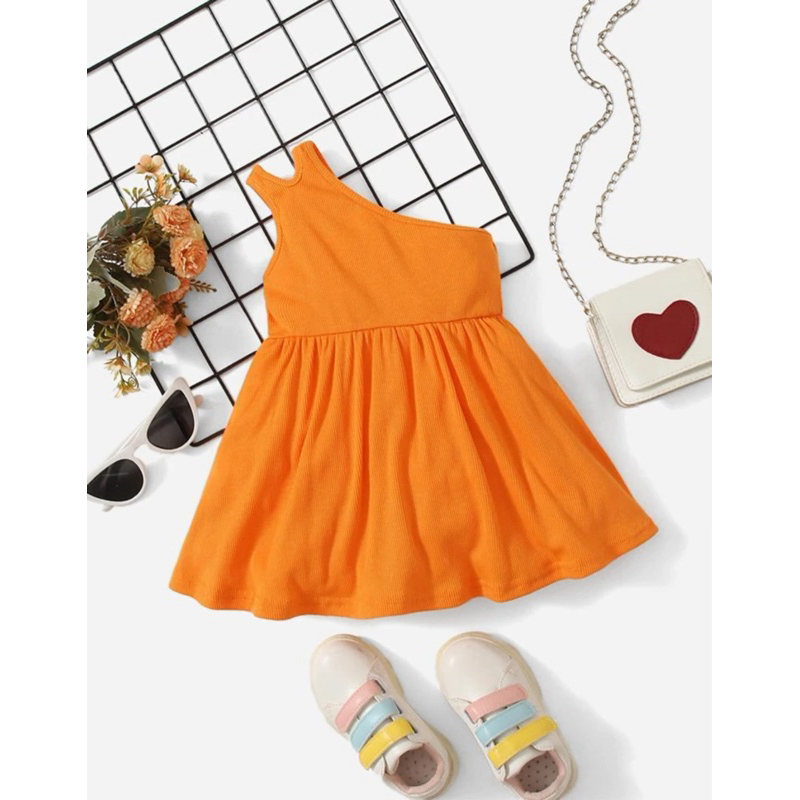 New Baby Girl Dress / Night Suit  Orange, Latest Design