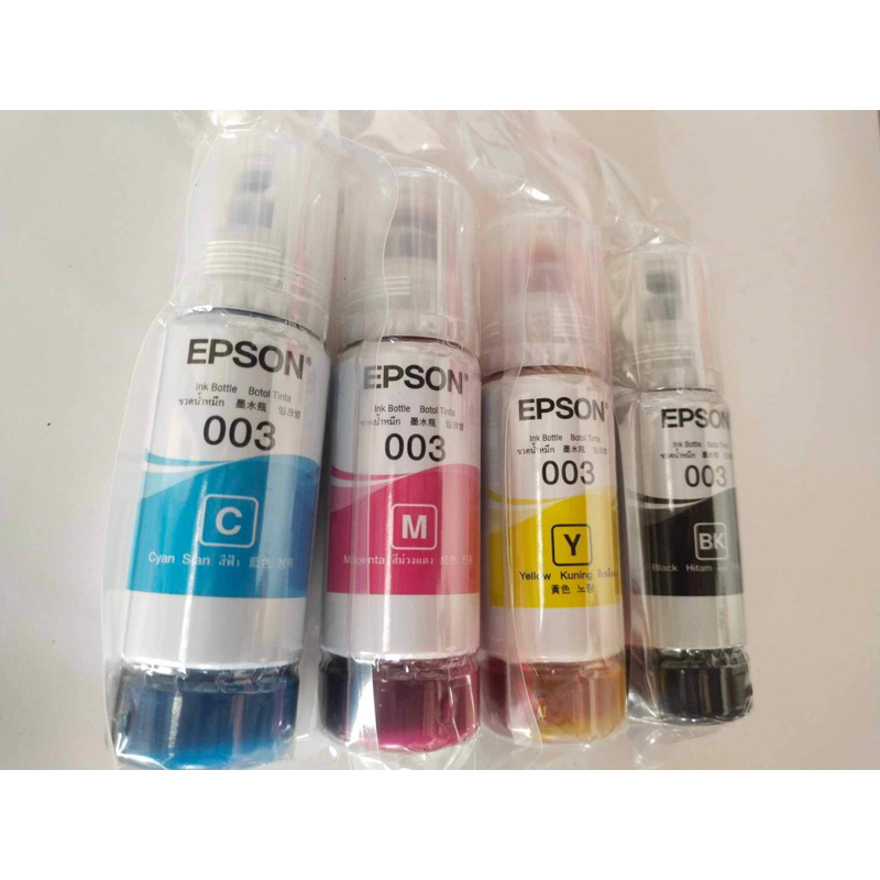 original ink 003 cmyk for epson printer l3210 | Shopee Philippines