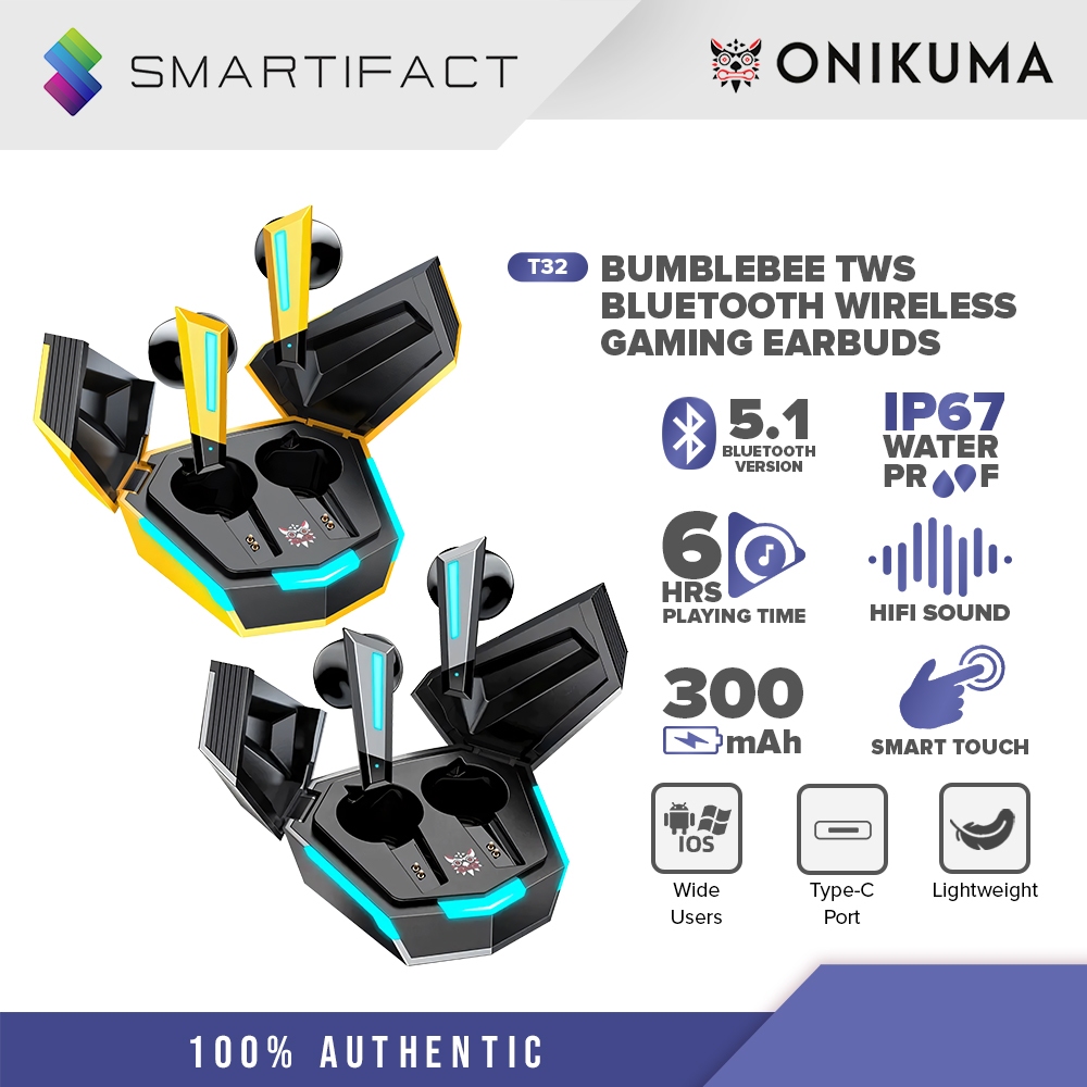 ONIKUMA T32 Bumblebee Gaming Headset Gamer Cellular Gamer professional