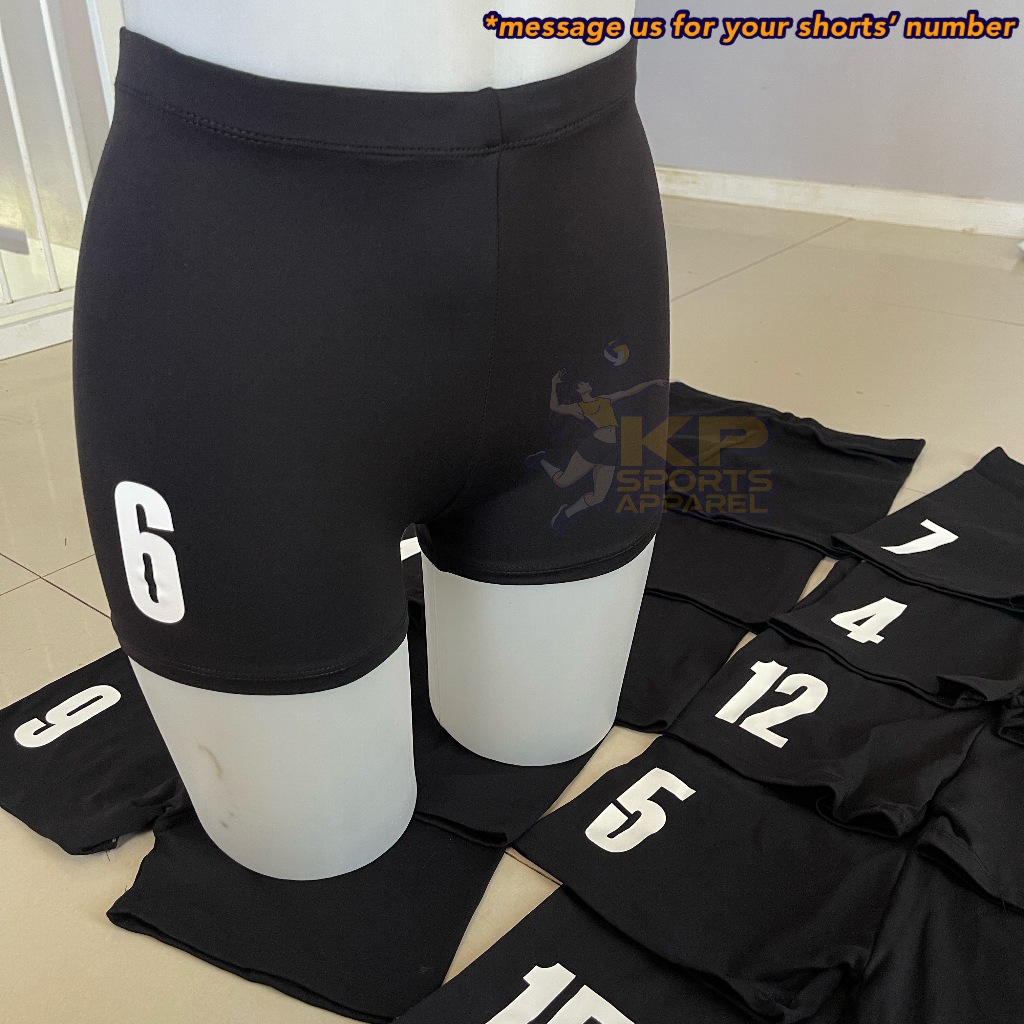 Customize #NUMBER ONLY- Women's Volleyball SPANDEX SHORTS- HIGH QUALITY ...