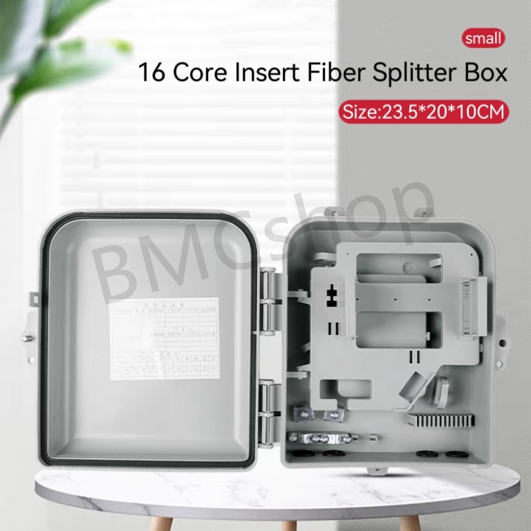 1：16 fiber optic PLC splitter box 16 core insert fiber splitter box ...