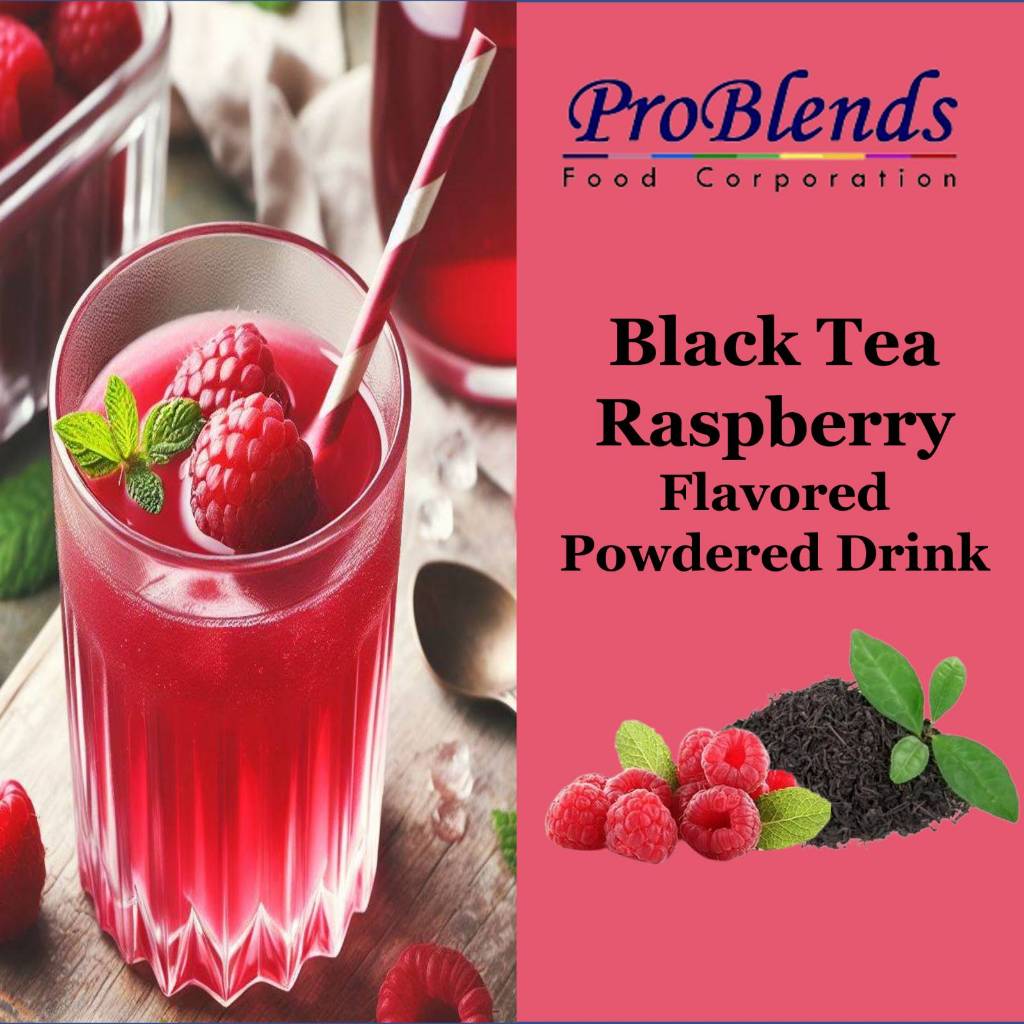 Black Tea Raspberry Flavored Instant Powdered Drink Mix | 500g | 300g ...