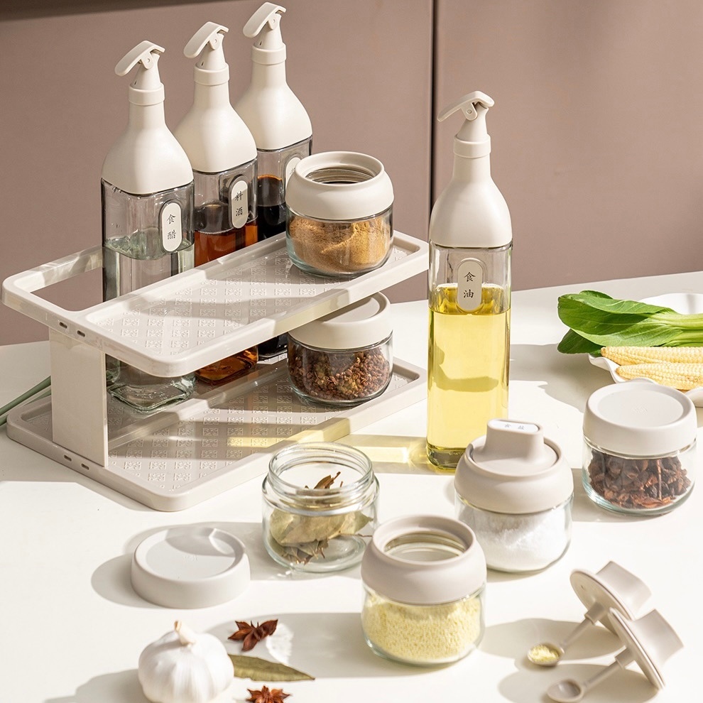 11pcs Seasoning Combination Set Light Luxury Seasoning Bottle Kitchen ...