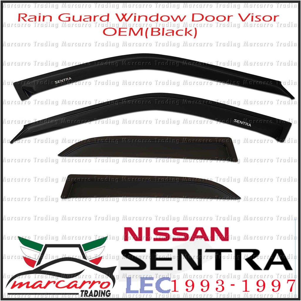 Nissan Sentra LEC B-13 Series 2 1993-1997 Rain Guard Window Door Visor ...