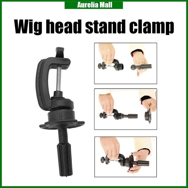Wig Head Holder Adjustable Model Manik Hair Training Holder Wig Head ...