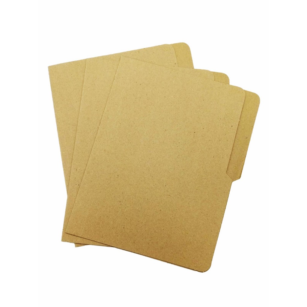 Kraft Paper File Folder Size Short and Long 5's and 10's | Shopee ...