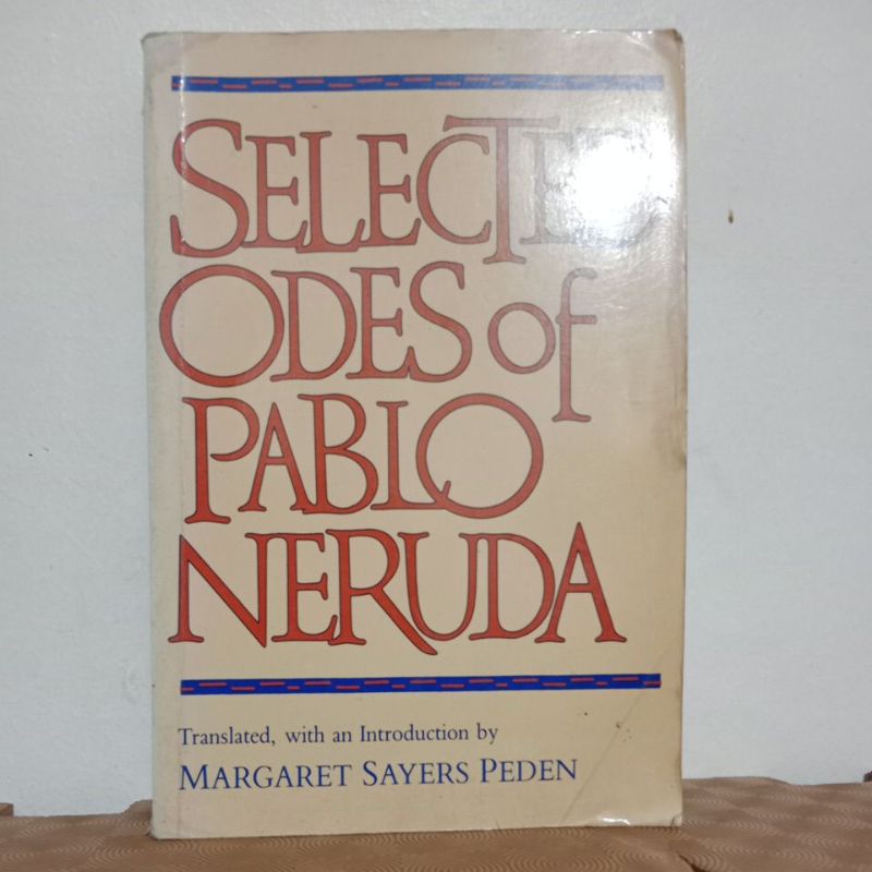 Cover image for selected odes of Pablo Neruda