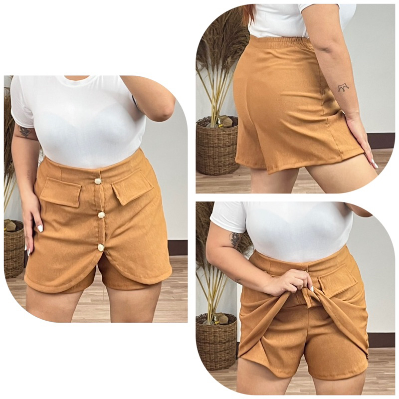 Heimish Full Size High Waist Skort Plus Size main image 1