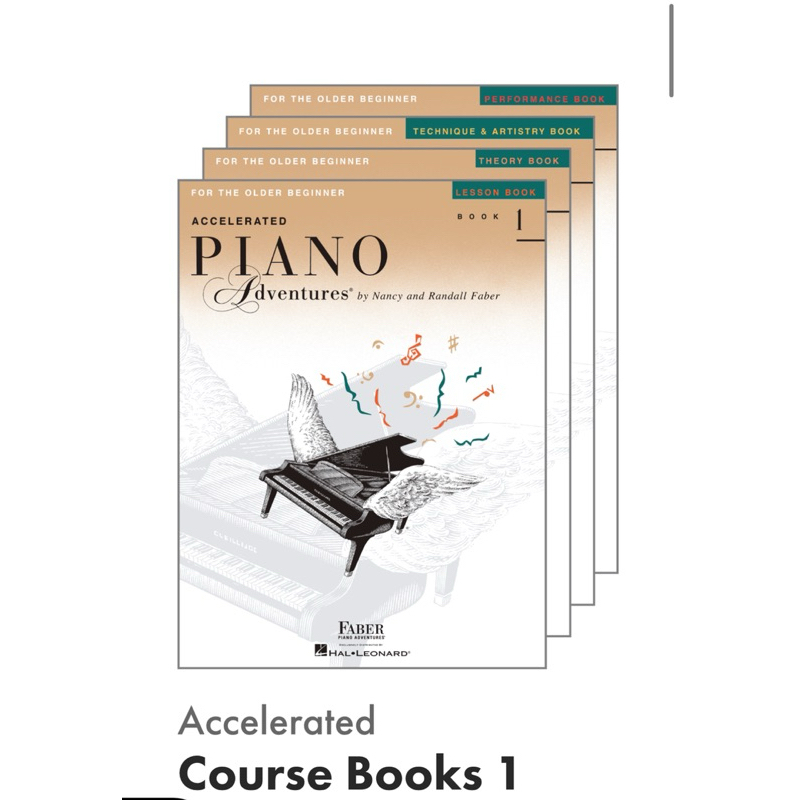 Piano Adventures Ringbind Accelerated Book levels 1 & 2 for Young Adult ...