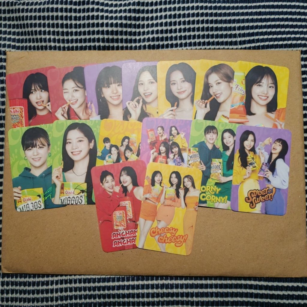 [cod] OISHI TWICE PHOTOCARD COMPLETE SET 15 PCS! | Shopee Philippines