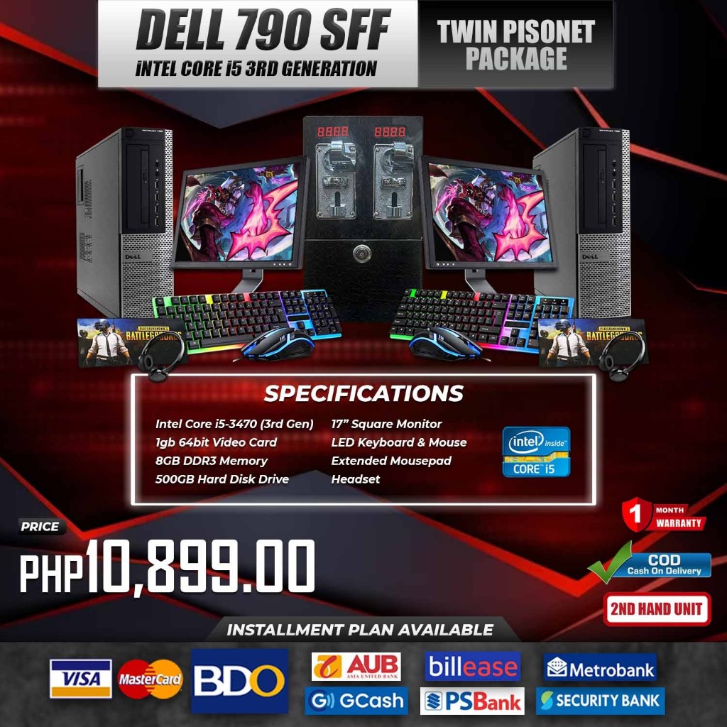 Twin Pisonet Branded system unit i5 2nd/3rd gen 8gb 500gb hdd w/ 1gb 64 ...