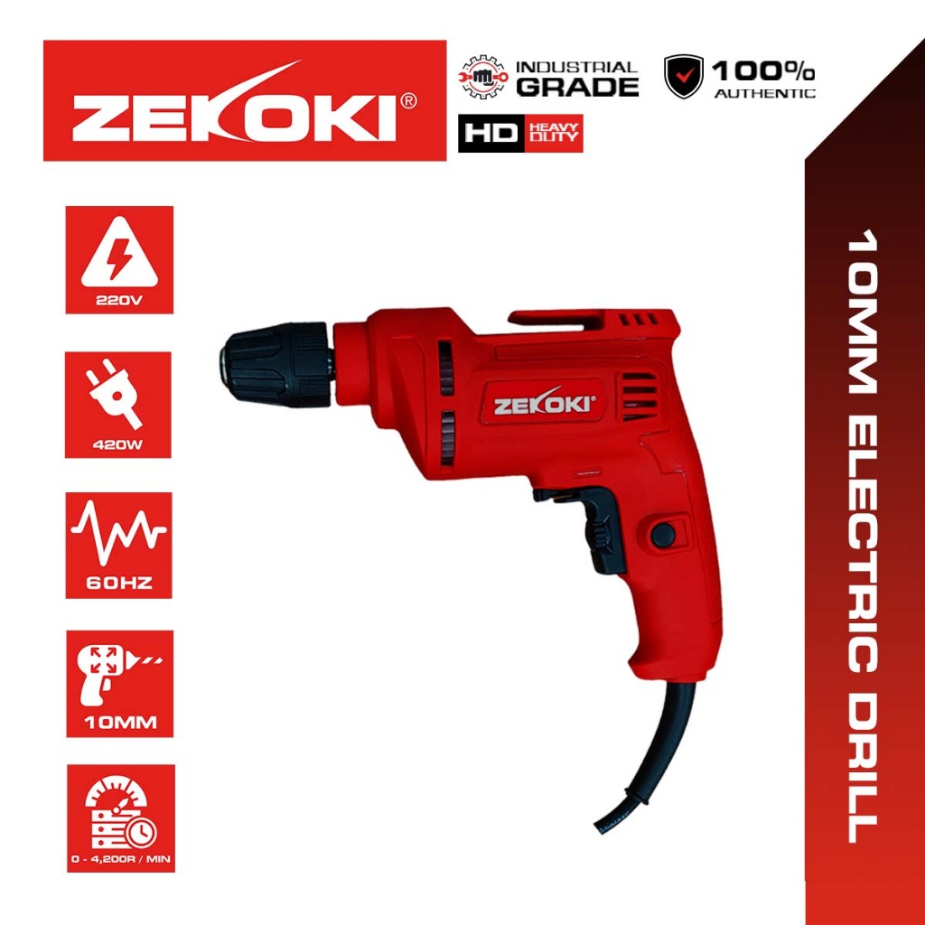 Zekoki 3/8" Electric Drill ZKK3070ED Shopee Philippines