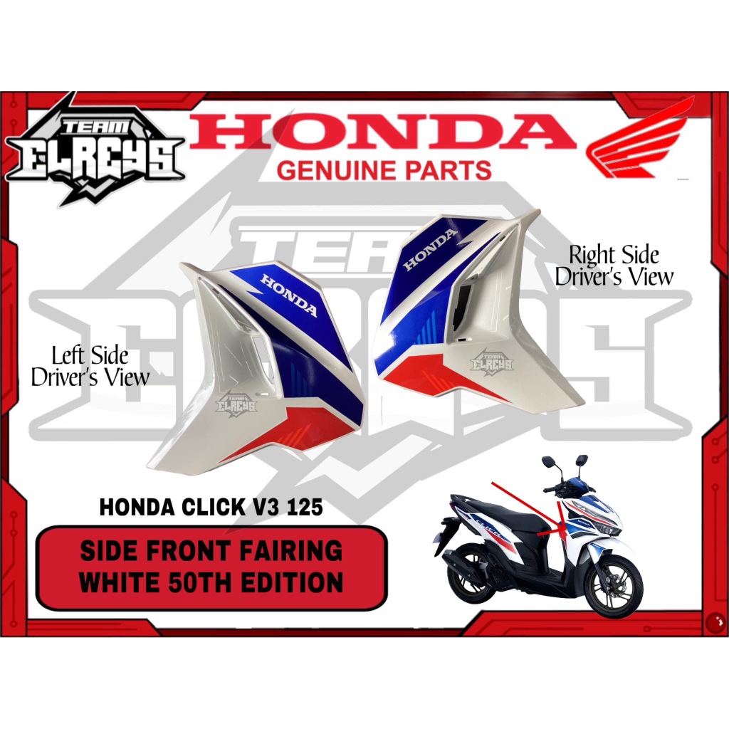 STOCK FAIRINGS ( SPECIAL EDITION ) FOR CLICK V3 125 50TH EDITION ...