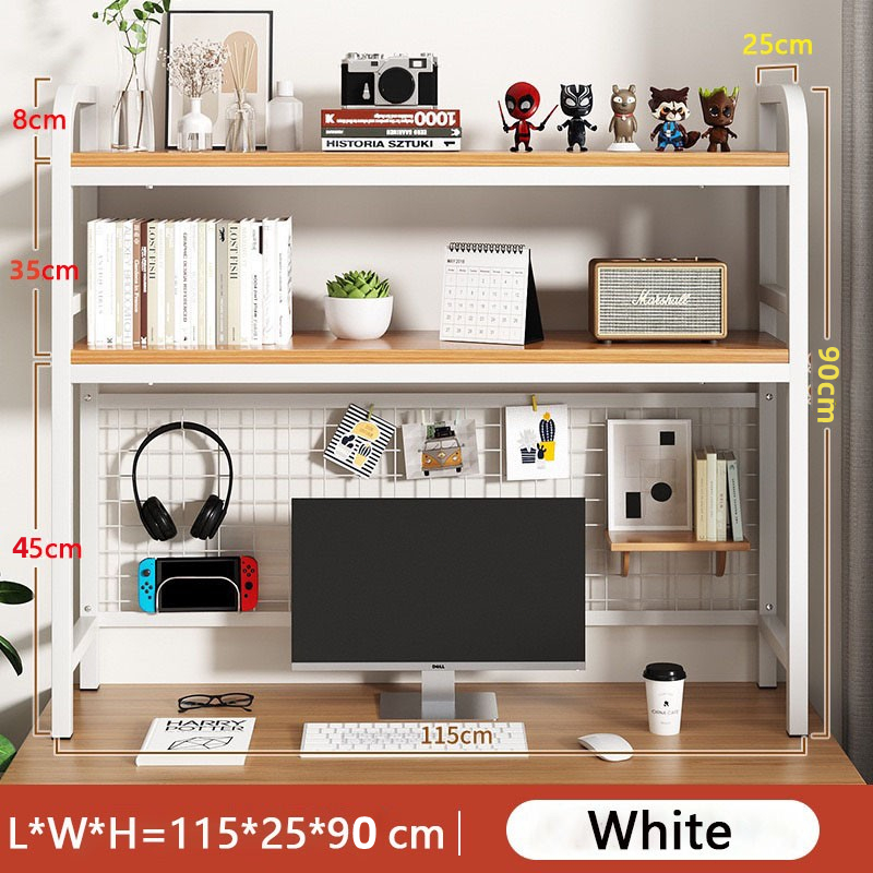 Spot/Book Rack Organizer Desk Organizer Rack Computer Desk 2 Layer ...