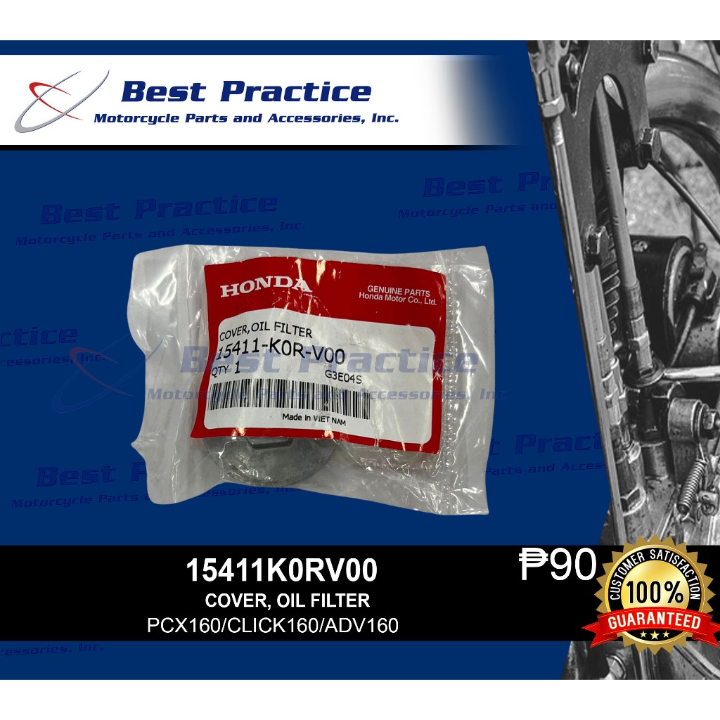 Honda Oil Filter Cover PCX160/Click160/ADV160 Genuine 15411-K0R-V00 ...