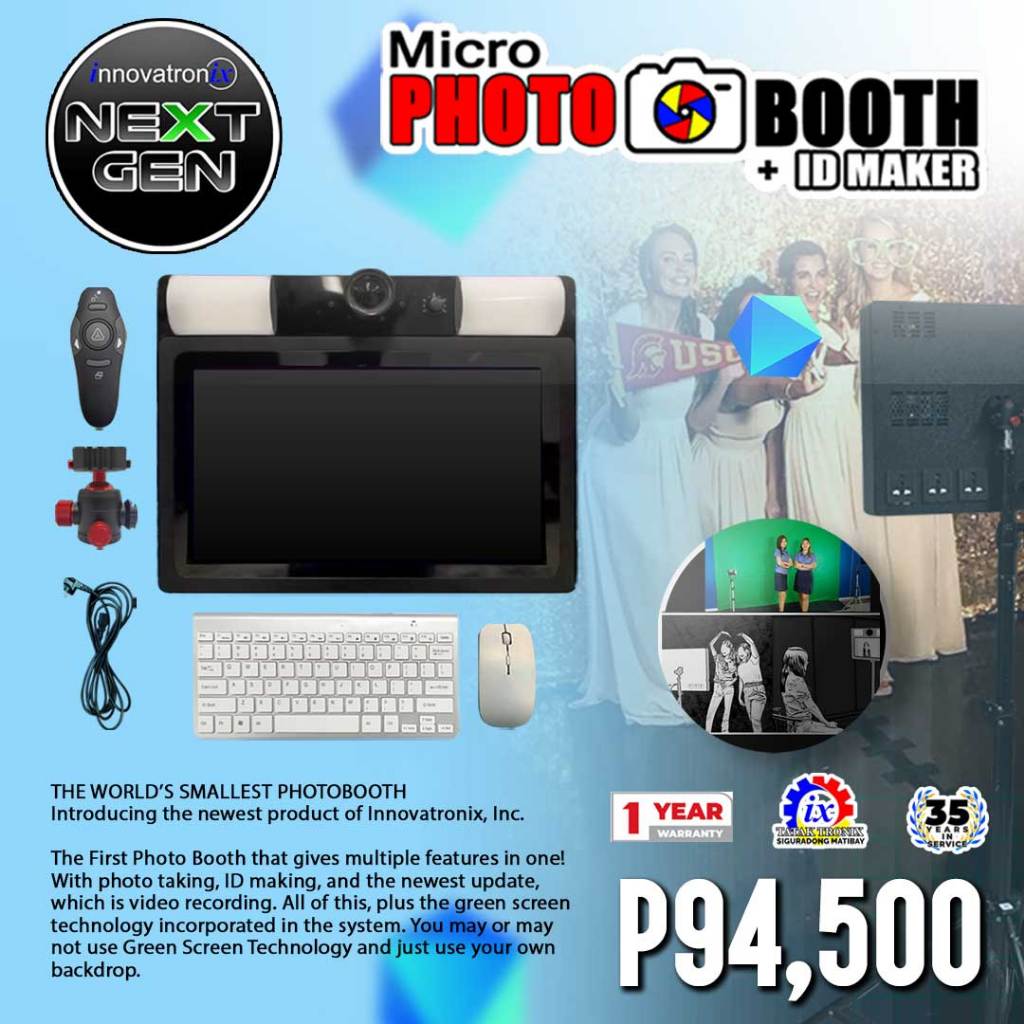 Innovatronix NextGen MicroPhotoBooth + IDMaker – Micro Photo Booth ...