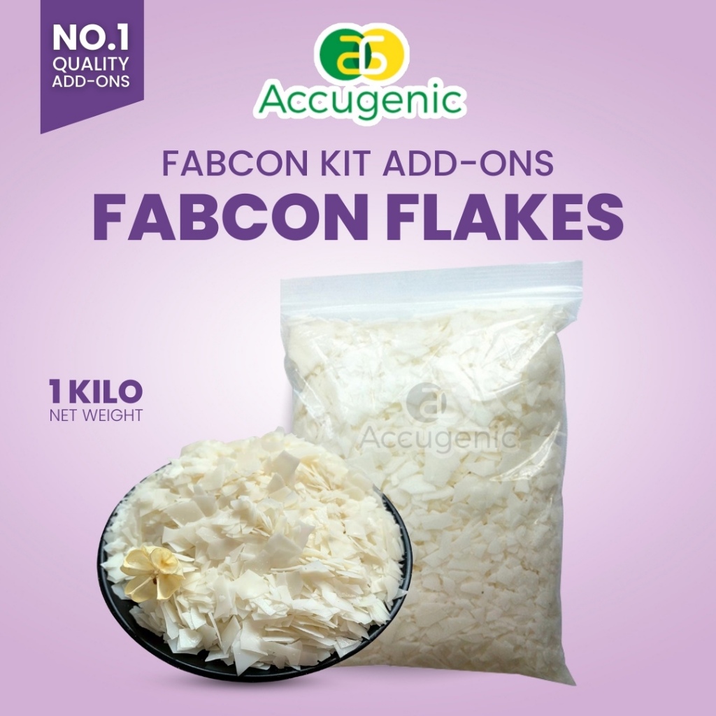Accugenic Additional Pure Fabcon Flakes 1kg Raw Material for Soap ...