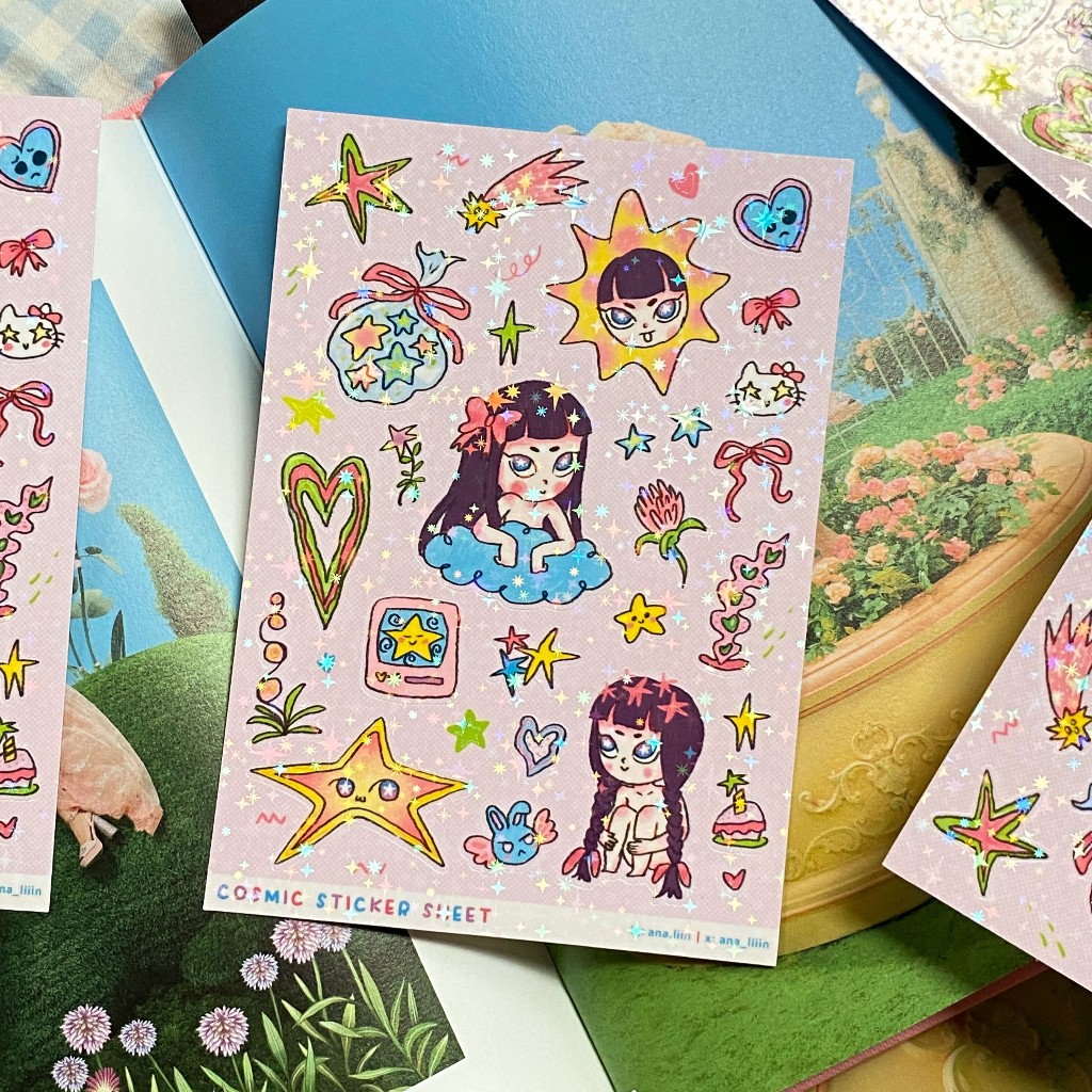 Cosmic Vinyl Sticker Sheet ★ ( waterproof vinyl ) | Shopee Philippines